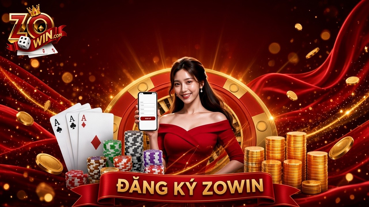 Banner đăng ký Zowin với điện thoại biểu mẫu và chip
